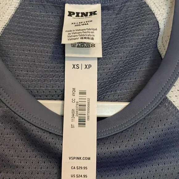 Victoria's Secret, PINK, Cropped Basketball Mesh Tee, NEW! - Picture 6 of 6